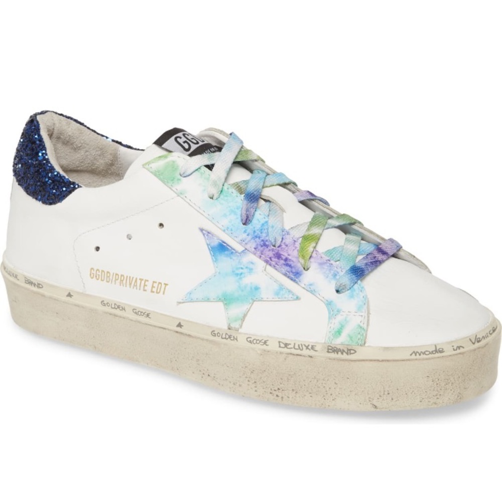 SOLD RARE Golden Goose Hi Star Platform Tie Dye